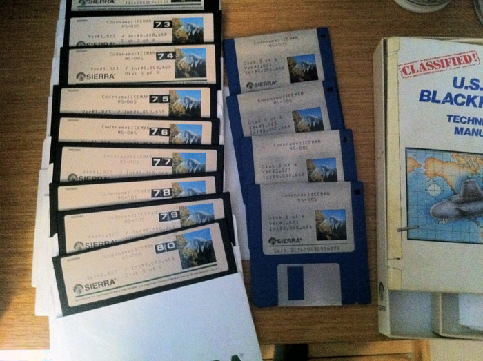 Picture of the Codename: ICEMAN disk set